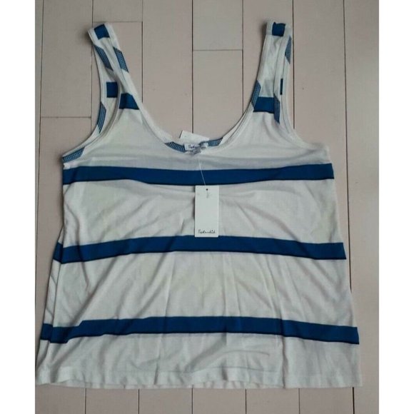 SPLENDID RT1011X  Loose Fit STRIPE Tank TOP Modal Silk Blend ( S ) - Picture 1 of 1